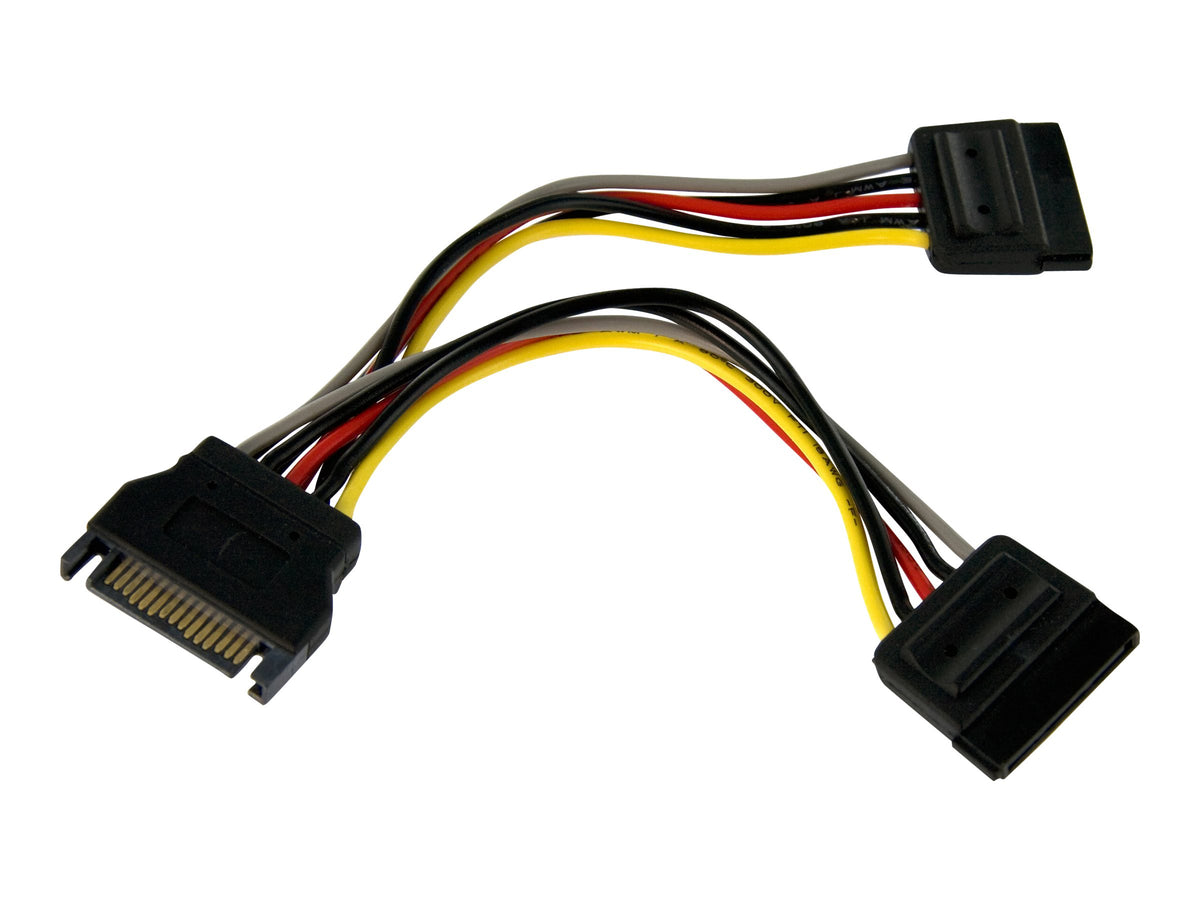 StarTech.com SATA Y-Stromkabel Power Cable Splitter S-ATA Powerkabel (15pin)