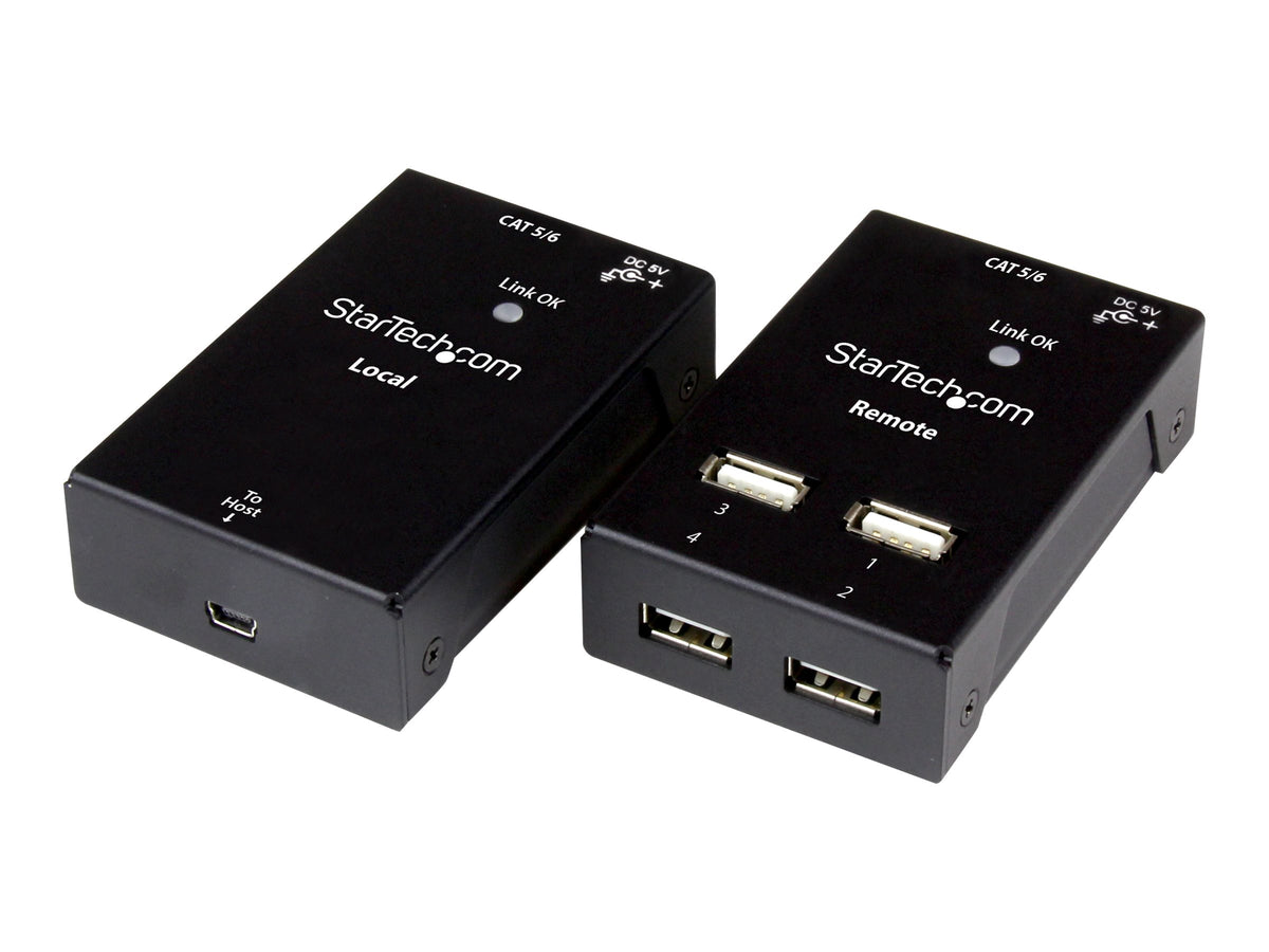 StarTech.com 4-Port USB 2.0 Extender - 165ft (50m)