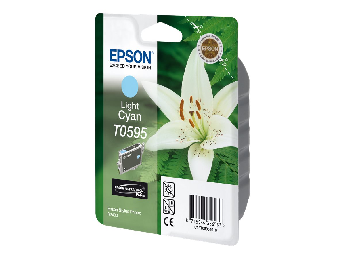 Epson T0595 - 13 ml - hell Cyan - Original - Blisterverpackung