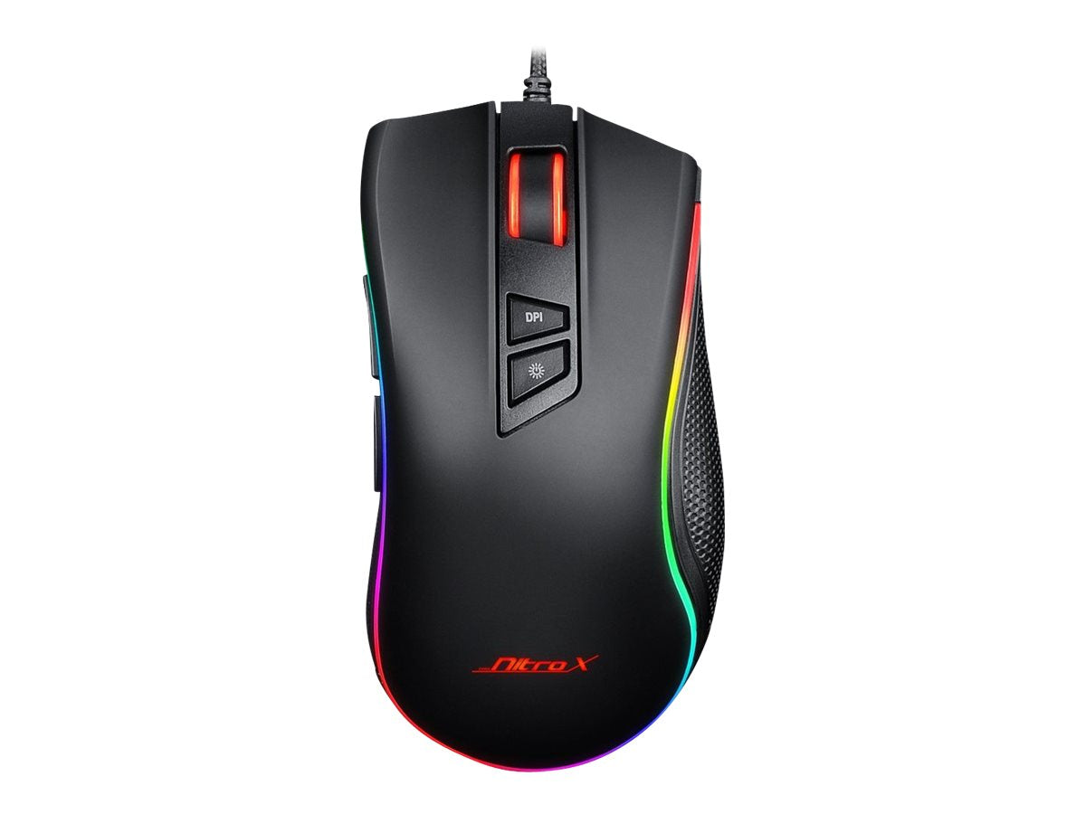 Inter-Tech Nitrox GT-300+ RGB - Maus - ergonomisch - optisch