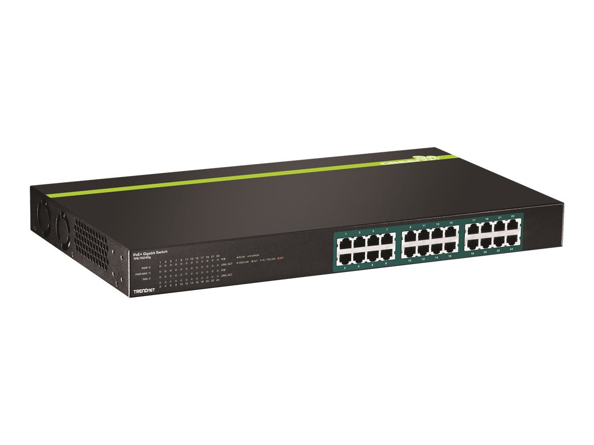 TRENDnet TPE TG240g - Switch - 24 x 10/100/1000 (PoE+)