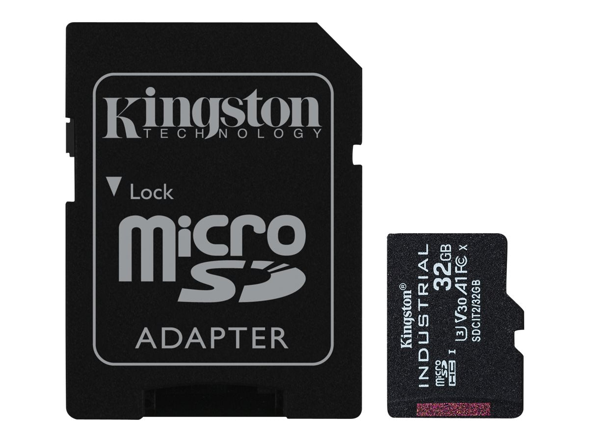 Kingston Industrial - Flash-Speicherkarte (microSDHC/SD-Adapter inbegriffen)