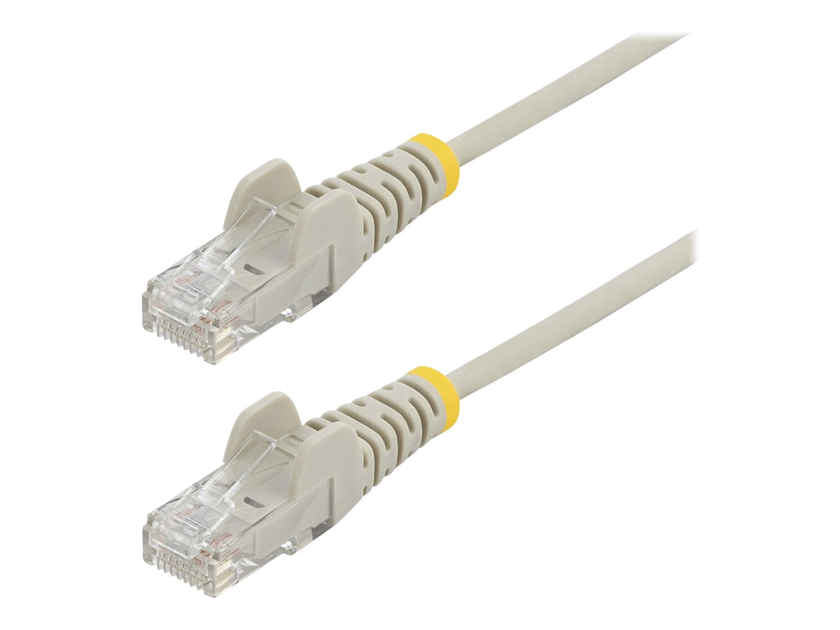 StarTech.com 3 m Cat6-Kabel - Schlankes Cat6-Patchkabel - Grau - Snagless RJ45-Anschlusse - Gigabit-Ethernet-Kabel - 28 AWG - Patch-Kabel - RJ-45 (M)