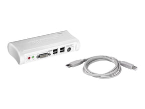 TRENDnet TK 204UK - KVM-/Audio-Switch - 2 x KVM/Audio