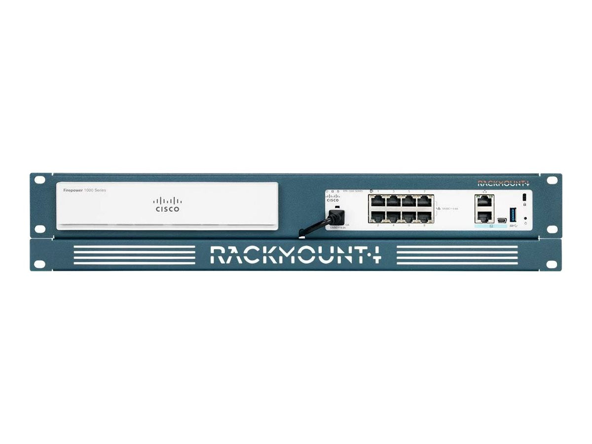 Rackmount.IT RM-CI-T8 - Rackmontagesatz - Jet Black, RAL 9005 - 2U - 48.3 cm (19")