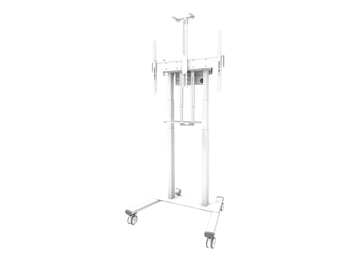 Neomounts FL55-875WH1 - Wagen - für Flachbildschirm - motorisiert - verriegelbar - Stahl - weiß - Bildschirmgröße: 94-254 cm (37"-100")