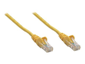 Intellinet Network Patch Cable, Cat5e, 0.25m, Yellow, CCA, SF/UTP, PVC, RJ45, Gold Plated Contacts, Snagless, Booted, Polybag - Netzwerkkabel - RJ-45 (M)