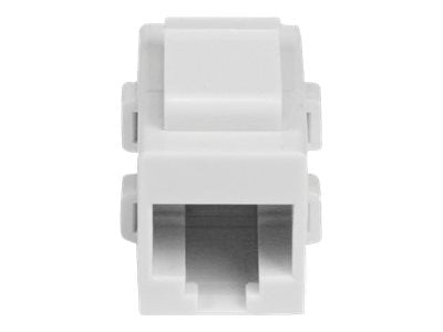 StarTech.com White Cat 6 RJ45 Keystone Jack Network Coupler F/F - RJ45 Coupler - Cat6 Coupler - F/F Cat6 Keystone Jack White Modular (C6KEYCOUPLWH)