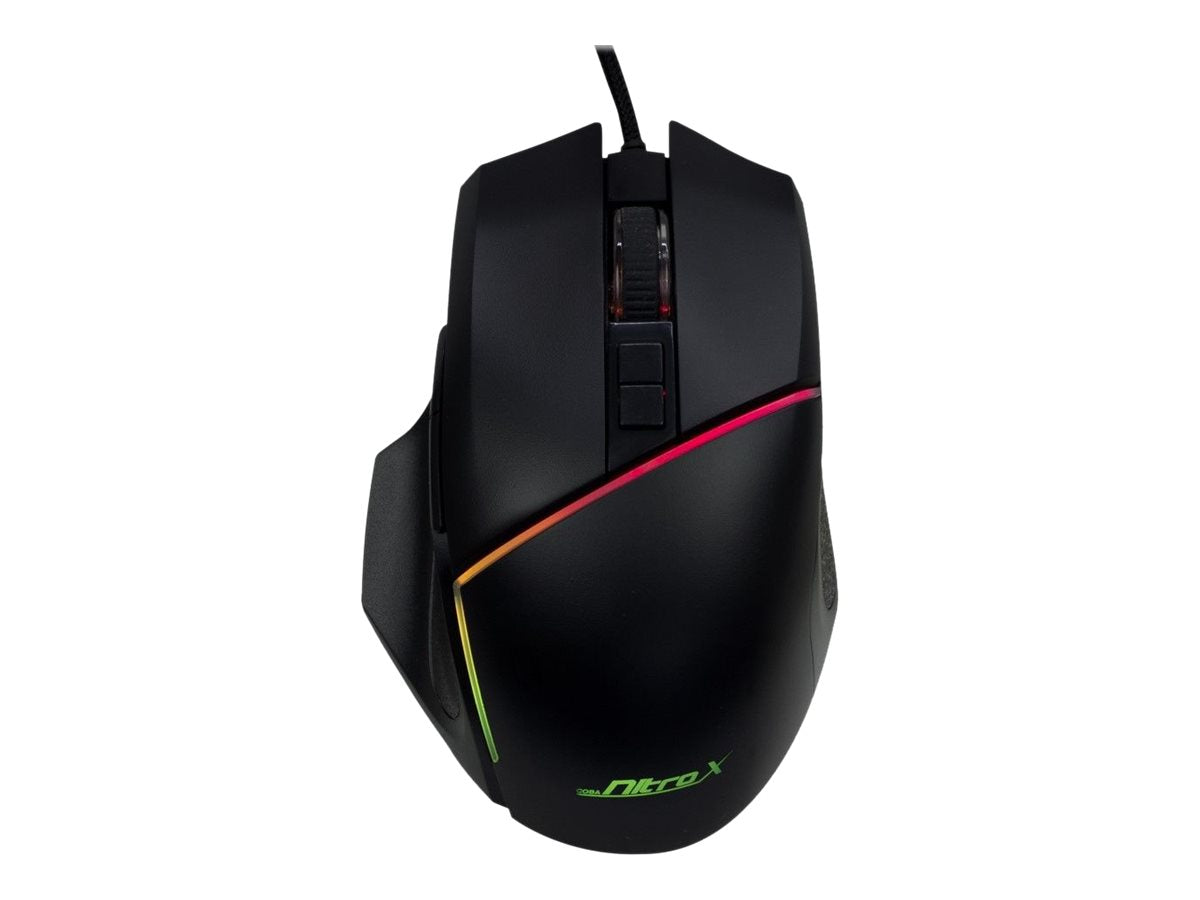 Inter-Tech Nitrox GT-100 RGB - Maus - ergonomisch - optisch