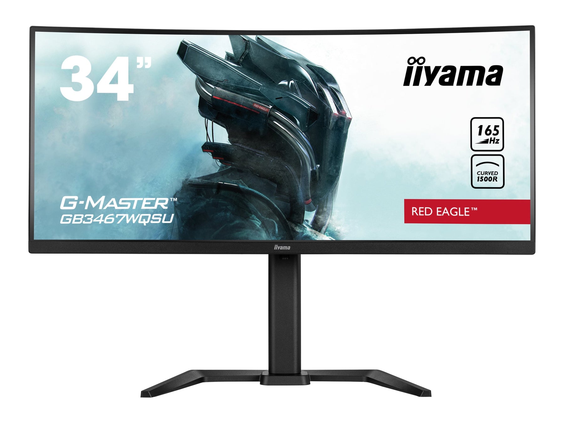 Iiyama G-MASTER Red Eagle GB3467WQSU-B5 - LED-Monitor - gebogen - 86.4 cm (34")