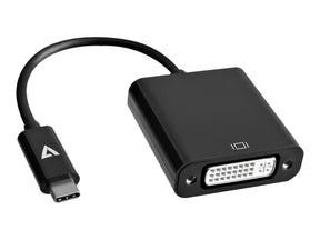 V7 Externer Videoadapter - USB-C - DVI - Schwarz