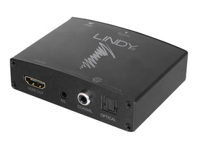 Lindy HDMI 4K Audio Extractor with bypass - HDMI-Audiosignal-Extractor