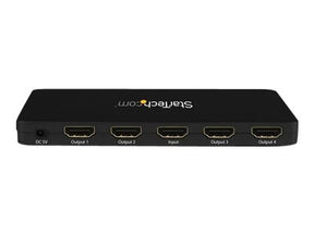 StarTech.com 4 Port HDMI 4k Video Splitter - 1x4 HDMI Verteiler mit Aluminiumgehäuse