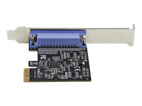 StarTech.com 1 Port PCIe-Erweiterungskarte - PCI-Express zu Parallele Schnittstellenkarte - Desktop-Erweiterungs-LPT-Controller für Drucker, Scanner & Plotter - SPP/ECP - Standard/Low Profile (PEX1P2)