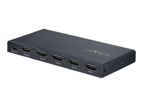 StarTech.com 4-Port 8K HDMI Switch, HDMI 2.1 Switcher 4K 120Hz HDR10+, 8K 60Hz UHD, HDMI Switch 4 In 1 Out, Auto/Manual Source Switching, Remote Control and Power Adapter Included - 7.1 Channel Audio/eARC (4PORT-8K-HDMI-SWITCH)