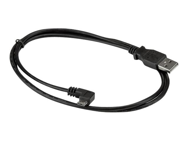 StarTech.com Micro USB Lade/Sync-Kabel - St/St - Micro USB linksgewinkelt - 1m - USB auf Micro USB Ladekabel - USB-Kabel - Micro-USB Typ B (M)