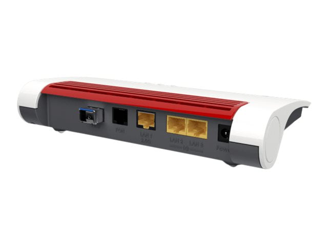 AVM FRITZ!Box 5530 Fiber - Wireless Router - GPON-Terminal / Stimmen-Karte - 3-Port-Switch - GigE, 2.5 GigE, GPON, XGS-PON, AON - Wi-Fi 6 - Dual-Band - VoIP-Telefonadapter (DECT)