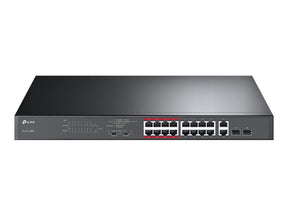 TP-LINK TL-SL1218MP - Switch - unmanaged - 16 x 10/100 (PoE+)