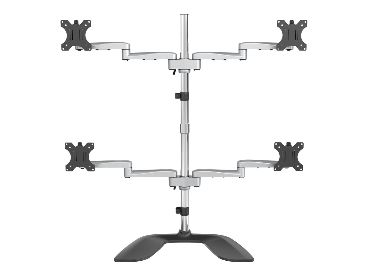 StarTech.com ARMQUADSS Monitorhalterung fur vier Bildschirme (fur bis zu 32" VESA-Monitore, beweglich,  Stahl & Aluminium)