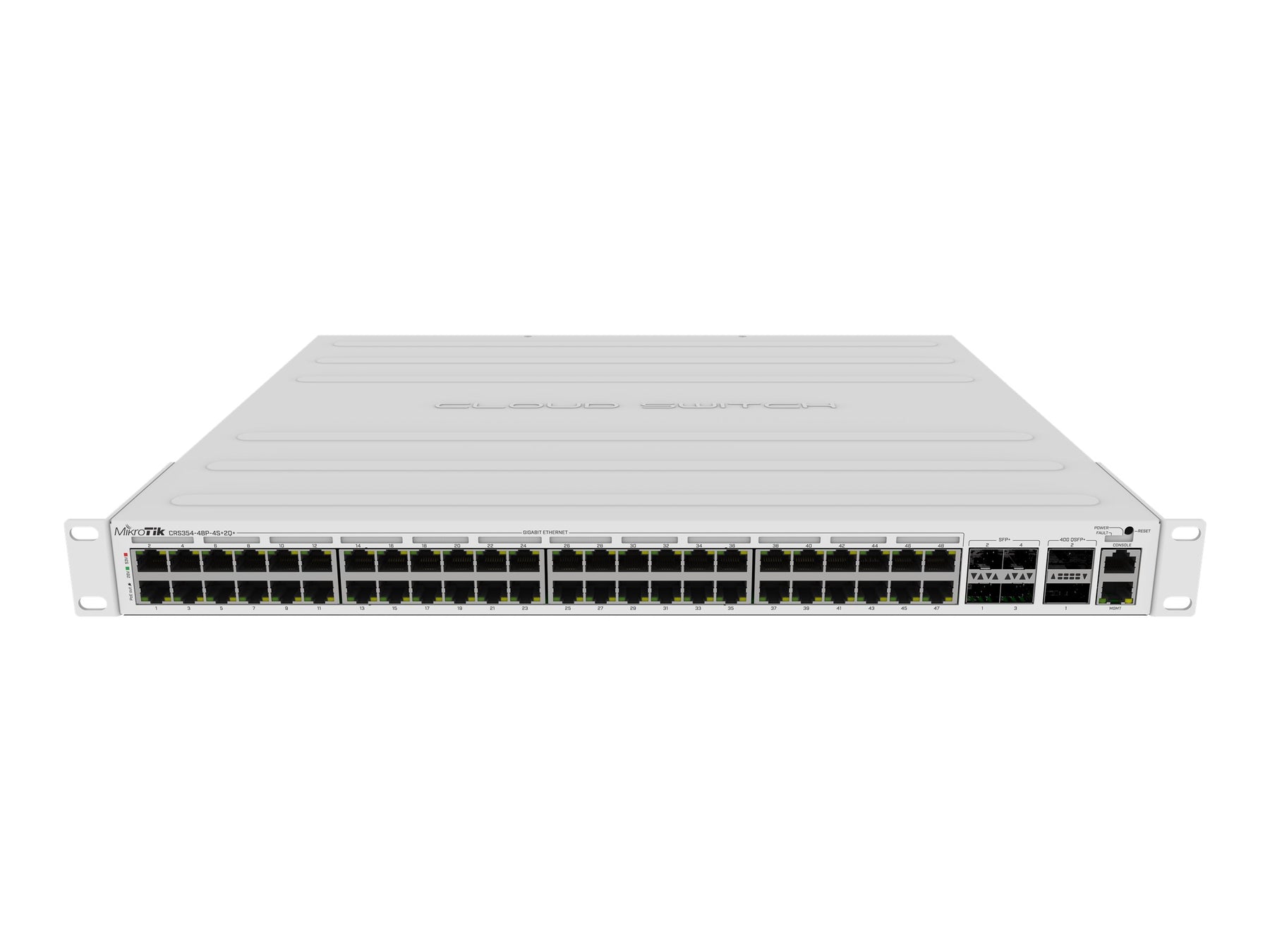 MikroTik CRS354-48P-4S+2Q+RM - Switch - L3 - 48 x 10/100/1000 (PoE+)