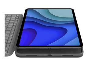 Logitech Folio Touch - Tastatur und Foliohülle - mit Trackpad - hinterleuchtet - Apple Smart connector - QWERTZ - Deutsch - Graphite - für Apple 11-inch iPad Pro (1. Generation, 2. Generation)