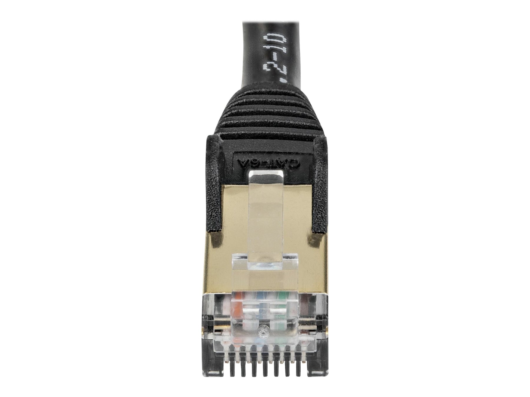 StarTech.com 7m CAT6A Ethernet Cable, 10 Gigabit Shielded Snagless RJ45 100W PoE Patch Cord, CAT 6A 10GbE STP Network Cable w/Strain Relief, Black, Fluke Tested/UL Certified Wiring/TIA - Category 6A - 26AWG (6ASPAT7MBK)