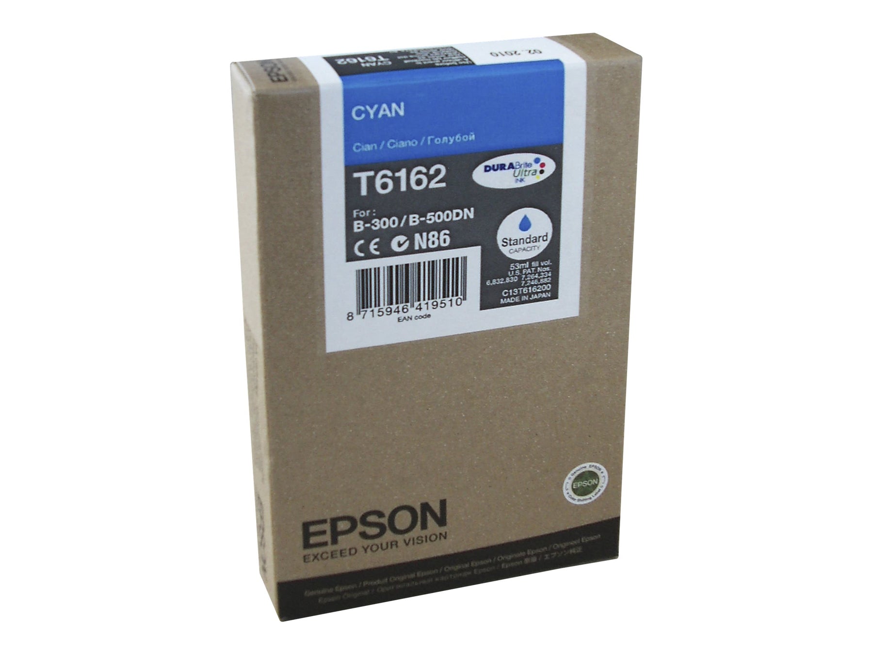 Epson T6162 - 53 ml - Cyan - original - Tintenpatrone