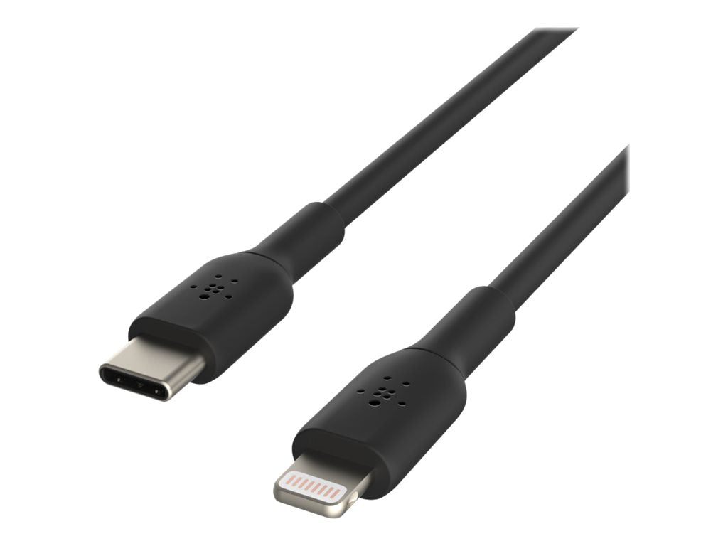 Belkin BOOST CHARGE - Lightning-Kabel - 24 pin USB-C männlich zu Lightning männlich - 2 m - Schwarz - USB-Stromversorgung (18 W)