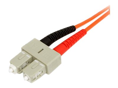 StarTech.com 3m Fiber Optic Cable - Multimode Duplex 62.5/125 - LSZH - LC/SC - OM1 - LC to SC Fiber Patch Cable (FIBLCSC3)