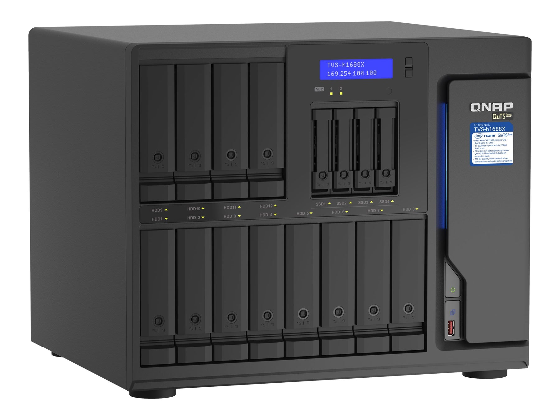 QNAP TVS-H1688X - NAS-Server - 16 Schächte - SATA 6Gb/s