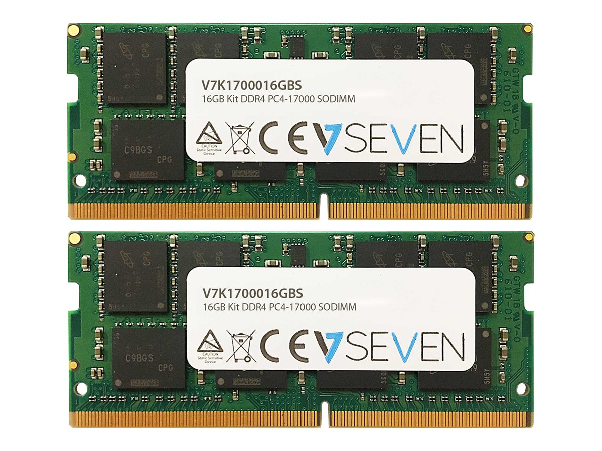 V7 DDR4 - kit - 16 GB: 2 x 8 GB - SO DIMM 260-PIN