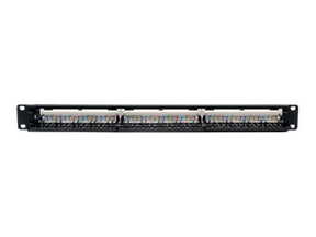 Tripp 24-Port Cat6 Cat5 Patch Panel Rackmount 110 Punch Down RJ45 Ethernet 1URM - Patch Panel - CAT 6 - 1U - 48.3 cm (19")