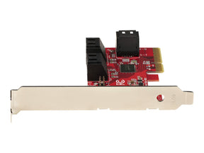 StarTech.com PCIe SATA Controller Karte - 6 Port SATA 3 Erweiterungskarte/Kontroller - 6Gbit/s - Voll- und Low-Profile Blende - PCI Express Festplatten kontroller/Adapter (6P6G-PCIE-SATA-CARD)