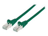 Intellinet Network Patch Cable, Cat6A, 30m, Green, Copper, S/FTP, LSOH / LSZH, PVC, RJ45, Gold Plated Contacts, Snagless, Booted, Polybag - Patch-Kabel (DTE)