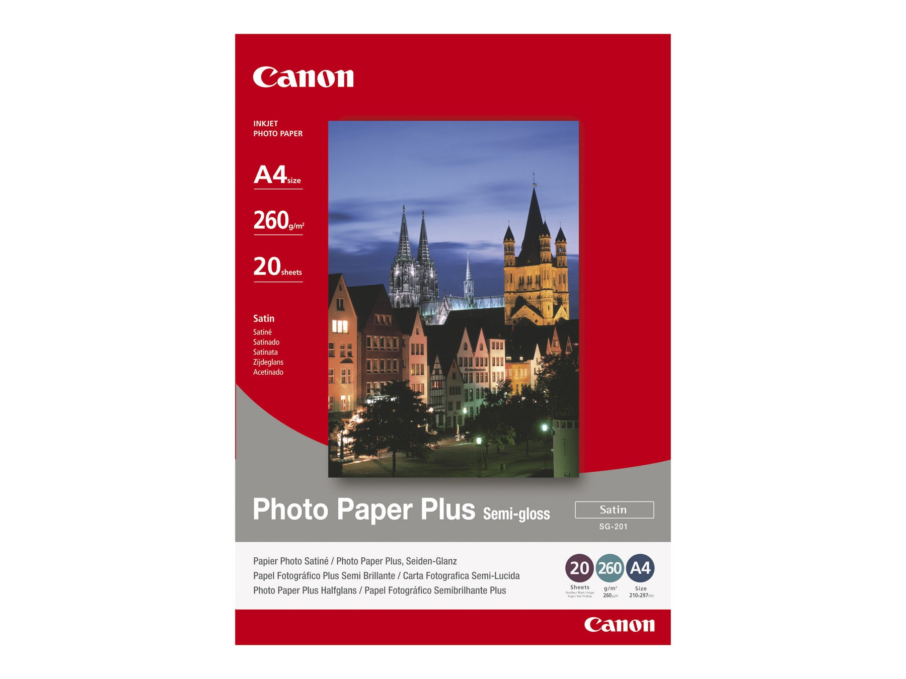 Canon Photo Paper Plus SG-201 - Halbglänzend satiniert