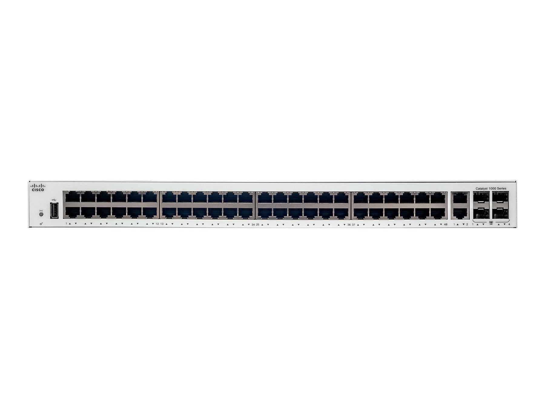 Cisco Catalyst 1000-48T-4G-L - Switch - managed - 48 x 10/100/1000 + 4 x Gigabit SFP (Uplink)