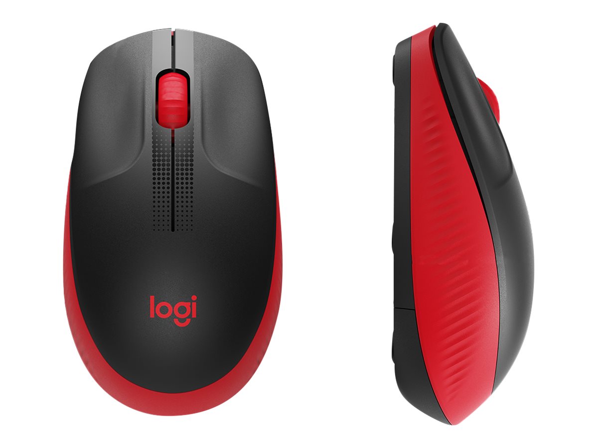 Logitech M190 - Maus - optisch - 3 Tasten - kabellos - kabelloser Empfänger (USB)