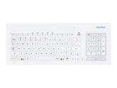 GETT CleanKeys CK5 - Tastatur - USB - Deutsch - weiß