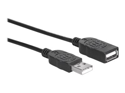 Manhattan USB-A to USB-A Extension Cable, 1.8m, Male to Female, 480 Mbps (USB 2.0)