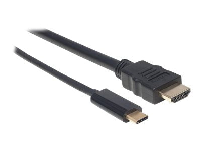 Manhattan USB-C to HDMI Cable, 4K@60Hz, 1m, Black, Male to Male, Three Year Warranty, Polybag