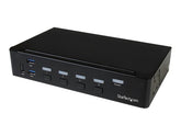 StarTech.com 4 Port HDMI KVM Switch - HDMI KVM Umschalter mit USB 3.0 Hub