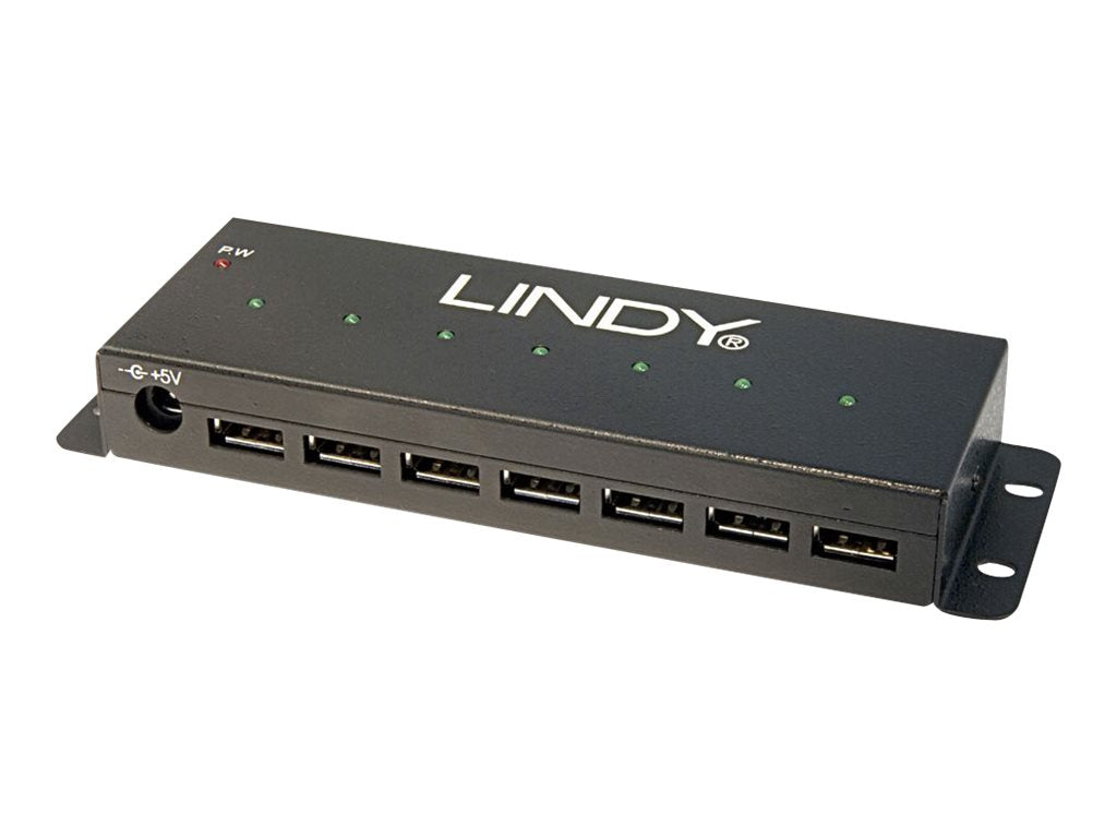 Lindy Industrial USB 2.0 Hub - Hub - 7 x USB 2.0
