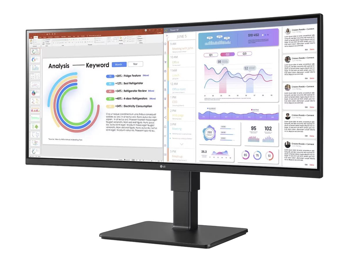 LG UltraWide 34BQ77QB-B - LED-Monitor - gebogen - 86.72 cm (34")