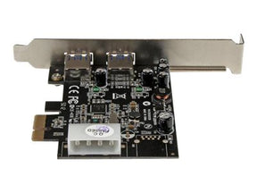 StarTech.com 2 Port USB 3.0 PCI Express Schnittstellenkarte mit UASP und 4 Pin LP4 Molex