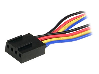 StarTech.com Y-Kabel für Lüfter 30cm - 4 Pin PWM Splitter Kabel - Strom Verteilerkabel - 1 x Molex Lüfter (Buchse)