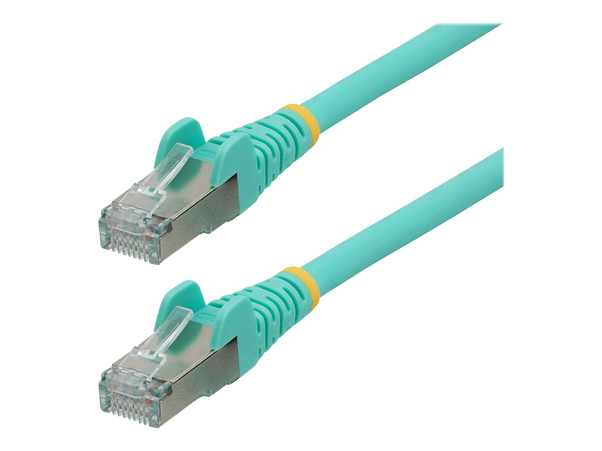 StarTech.com 1m CAT6a Ethernet Cable - Aqua - Low Smoke Zero Halogen (LSZH)