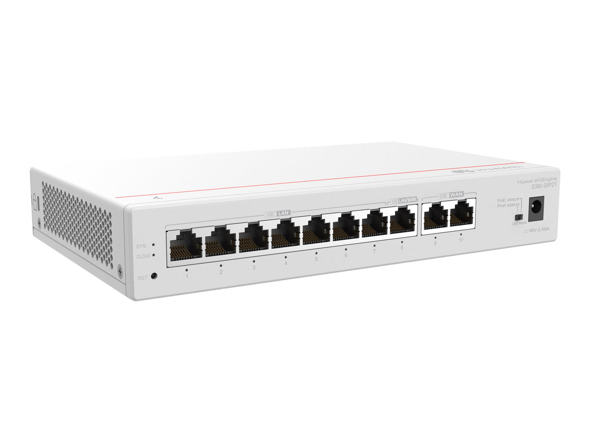 Huawei eKitEngine S380-S8P2T - Switch - managed - 1 x 10/100/1000 (PoE+)