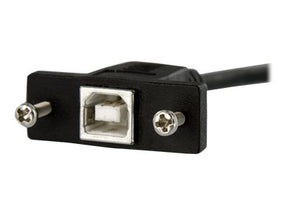 StarTech.com 90cm USB B auf B Blendenmontage Kabel - Bu/St - USB Verlängerungskabel - Einbaubuchsen Kabel Verlängerung - USB-Kabel - USB Typ B (M)