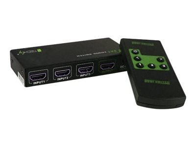 Techly HDMI 3 IN 1 OUT with Remote Control, 4Kx2K, 3D