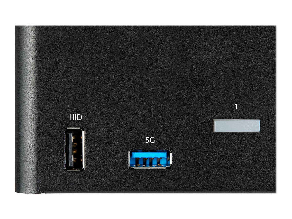 StarTech.com 2 Port DisplayPort KVM Switch - 4K 60 Hz UHD HDR - DP 1.2 KVM Umschalter mit USB 3.0 Hub mit 2 Anschlüssen (5 Gbit/s)